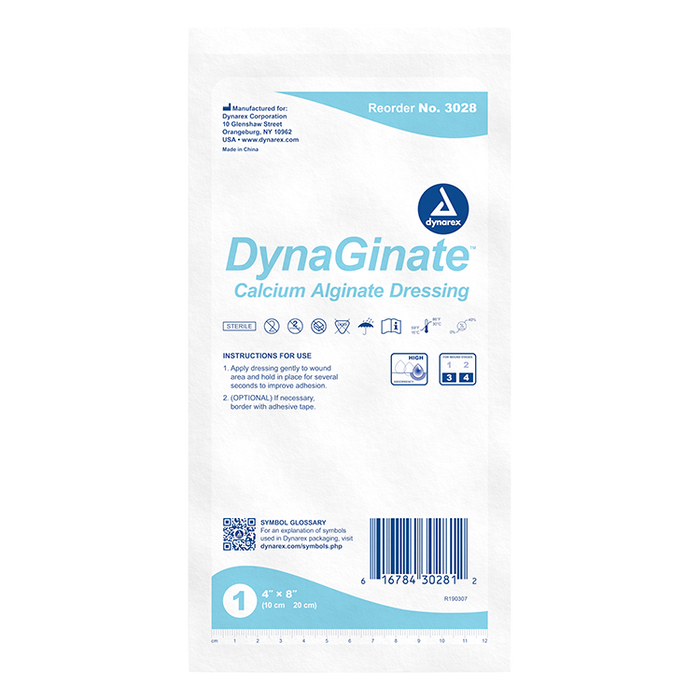 DynaGinate - Calcium Alginate Rope Dressing, 2 g x 30 cm, 5/Box