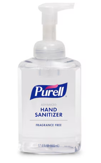 Purell Foam Hand Sanitizer 515 mL Fragrance Free 4/Ca