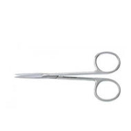 Iris Scissors, 4.5" Curved - Straight