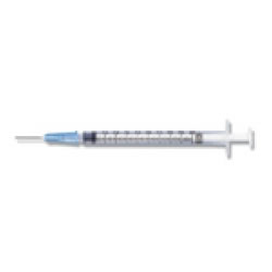 Syringe 1cc 25g 5/8 100/bx BD 309626