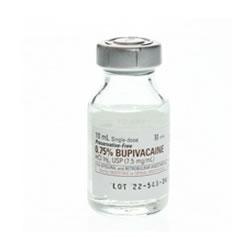 Bupivacaine Injectable 0.75%, 10mL - PF, 25/box