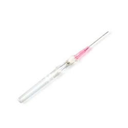 ViaValve Safety IV Catheter w/ Blood Control, 20ga x 1in L, Pink