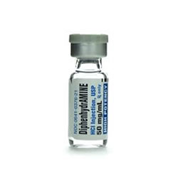 Diphenhydramine HCl 50mg 1ml vial/ 25/box