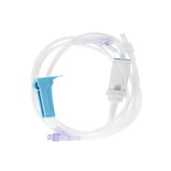 Curaplex IV Admin Set, 10 Drop, 83in, Pre-Pierced Y-Site, Sure-Lok Needle-Free Y-Site, Rotating Male Luer Lock