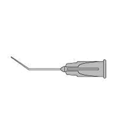 Cannula, Hydrodissector, flattened and angled, 10 mm, 27G