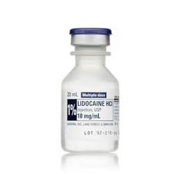 Lidocaine 1% 20ml MDV, 25/box